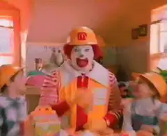 Ronald McDonald construction worker