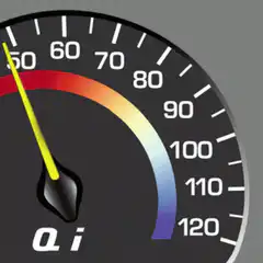 Speedometer needle moving up