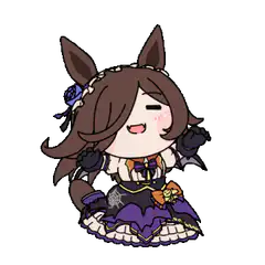 Chibi horse girl blushing