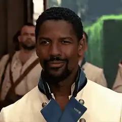 Denzel Washington Smirking and Pointing