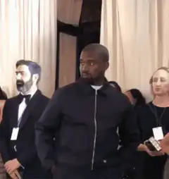Kanye West Smirking