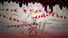 Madoka Magica magical girl battle