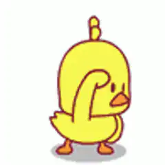 yellow duck flexing
