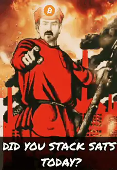 Stalin Bitcoin Stack Sats Today
