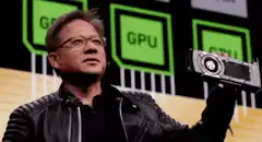 Jensen Huang eats graphics card