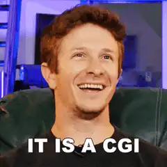 Patrick Stewart says it is a CGI