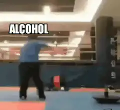 Alcohol punches Liver