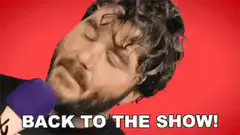 Man says back to the show