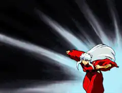 Inuyasha screaming in anger