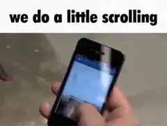 we do a little scrolling
