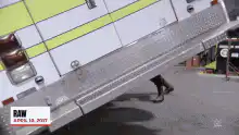 The Rock flips an ambulance