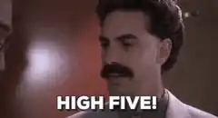Borat High Five