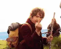 Bilbo Baggins flips the bird