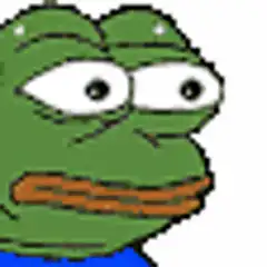 Pepe holding a cross