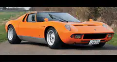 Orange Lamborghini Miura SV