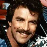 Tom Selleck smiling in Magnum P.I.