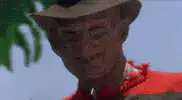 Freddy Krueger adjusting his hat