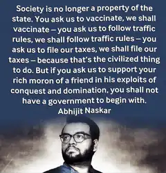 Abhijit Naskar quote on society and government