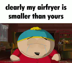 Crying Cartman airfryer meme