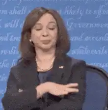 Kamala Harris hand gesture