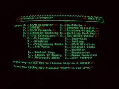 Osborne 1 Computer Help Screen