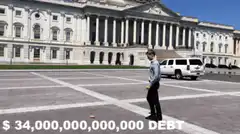 US Debt Increases in Front of Capitol