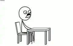 stick figure flips table in anger