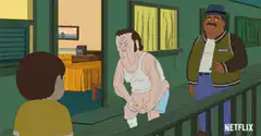 BoJack Horseman man lifts shirt