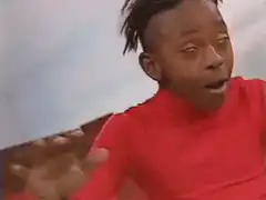 Man in red shirt dancing