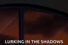 Batman lurking in the shadows