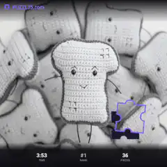 Crochet bread puzzle game