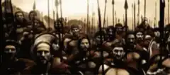 300 Spartans screaming