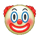 Clown emoji laughing