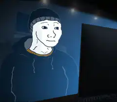 Chad face zooms in