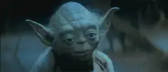 Yoda nodding and smiling