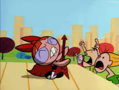 Blossom angry with arrow