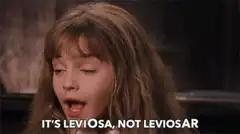 Hermione Granger correcting the spell