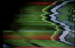 Colorful wavy TV static