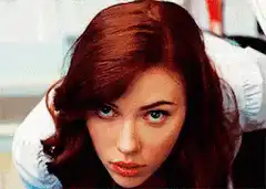 Scarlett Johansson intense stare