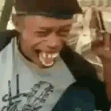 Man laughing hysterically