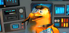 Skipper eating chips