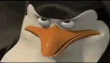 Skipper the Penguin Smirking