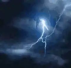 Thor gets zapped by lightning