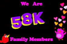 We Are 58K Family Members