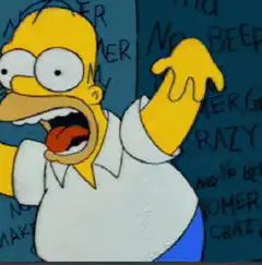 Homer Simpson going crazy