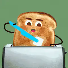 Toaster toast on phone