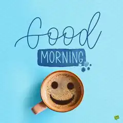 Good Morning Coffee Cup Smiley