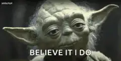 Yoda Believe It I Do