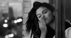 Selena Gomez blowing a kiss