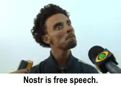 Nostr is free speech